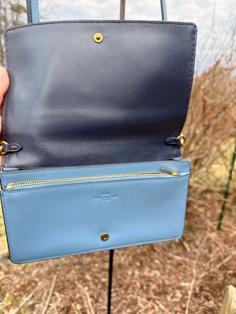 Coach Hayden Denim tea rose  crossbody bag - Picture 9 of 15